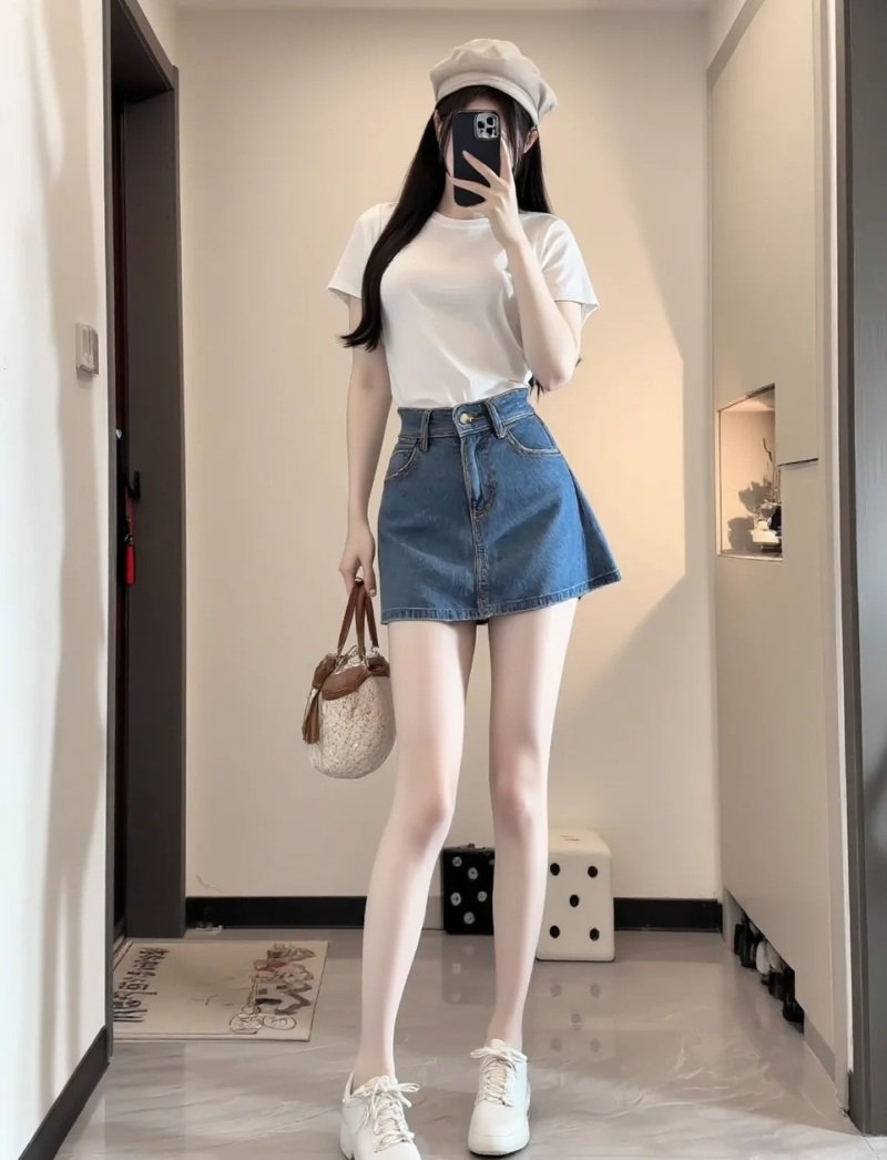 gái xinh mặc váy ngắn 25