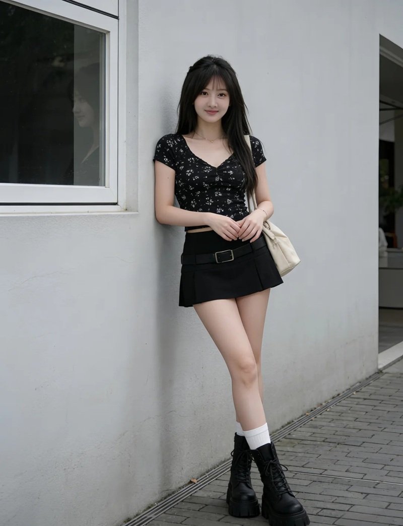 gái xinh mặc váy ngắn 6