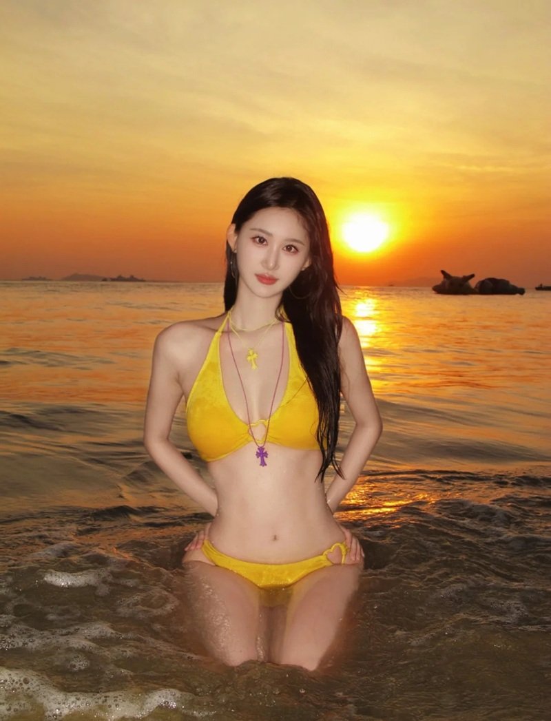 gái xinh trung quốc mặc bikini​ 35