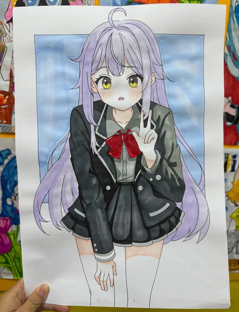 hình vẽ cute đáng yêu con gái 10