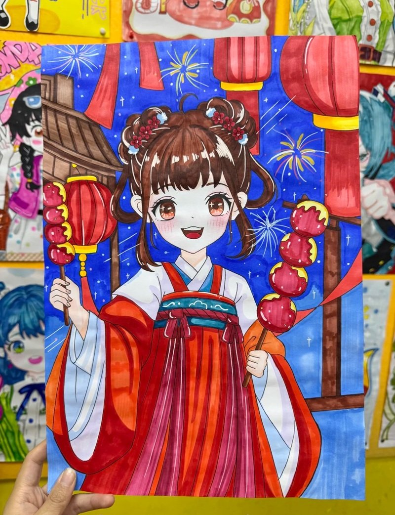 hình vẽ cute đáng yêu con gái 11