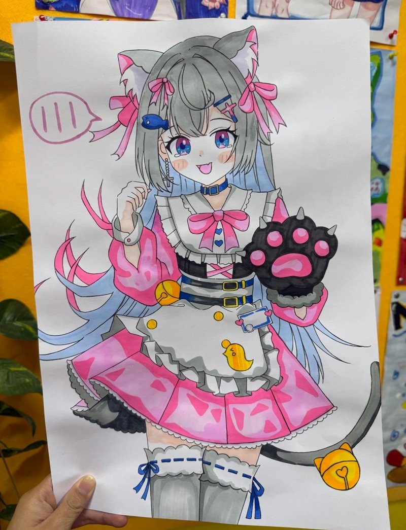 hình vẽ cute đáng yêu con gái 15