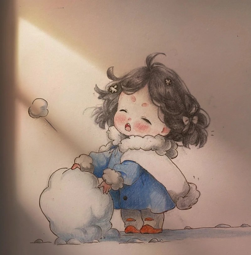 hình vẽ cute đáng yêu con gái 18