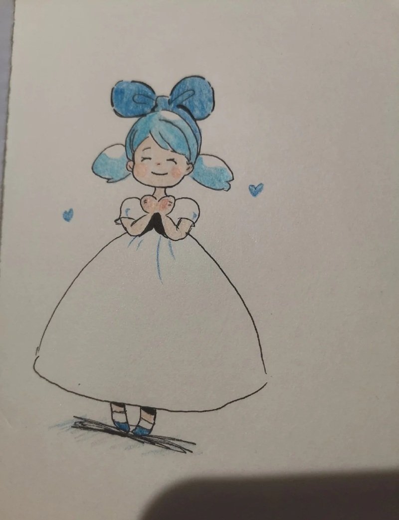 hình vẽ cute đáng yêu con gái 21