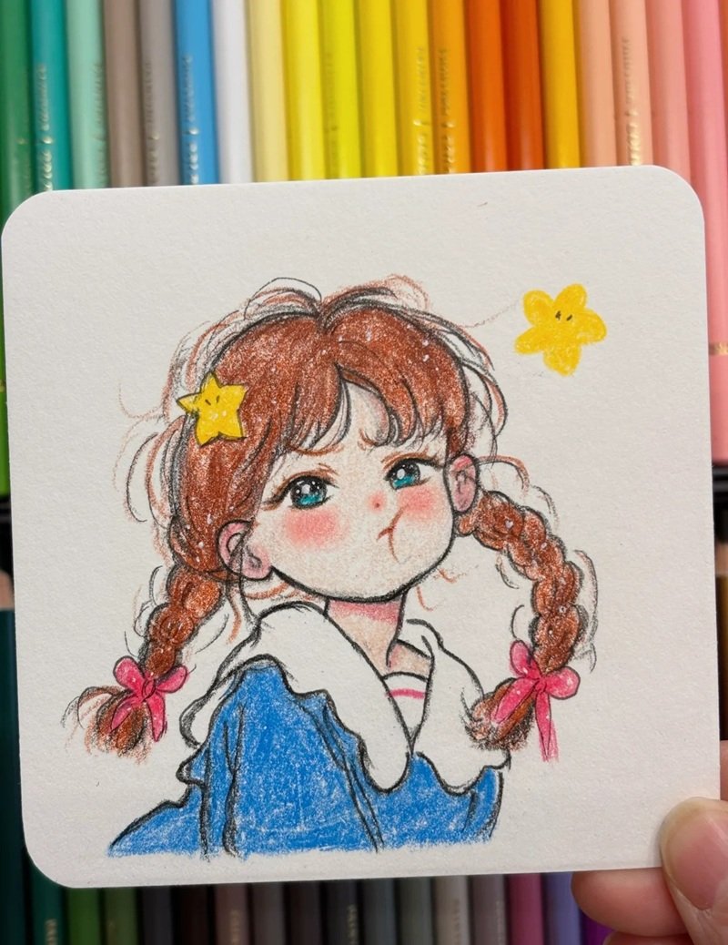 hình vẽ cute đáng yêu con gái 31