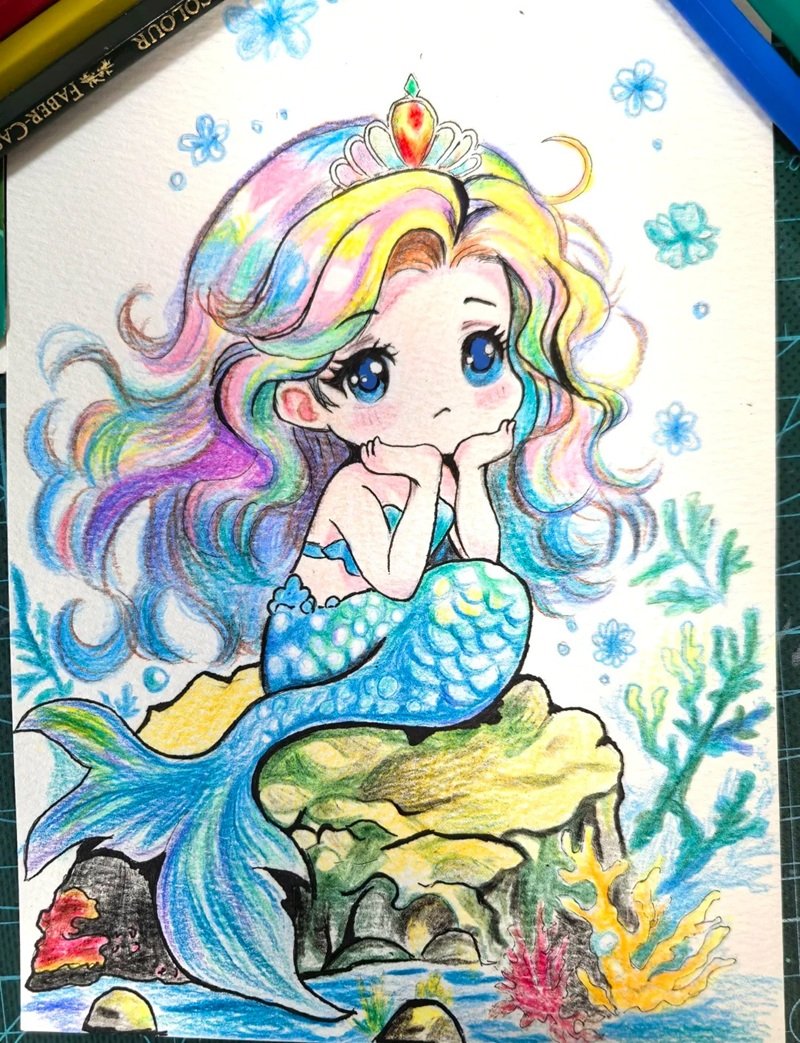 hình vẽ cute đáng yêu con gái 33