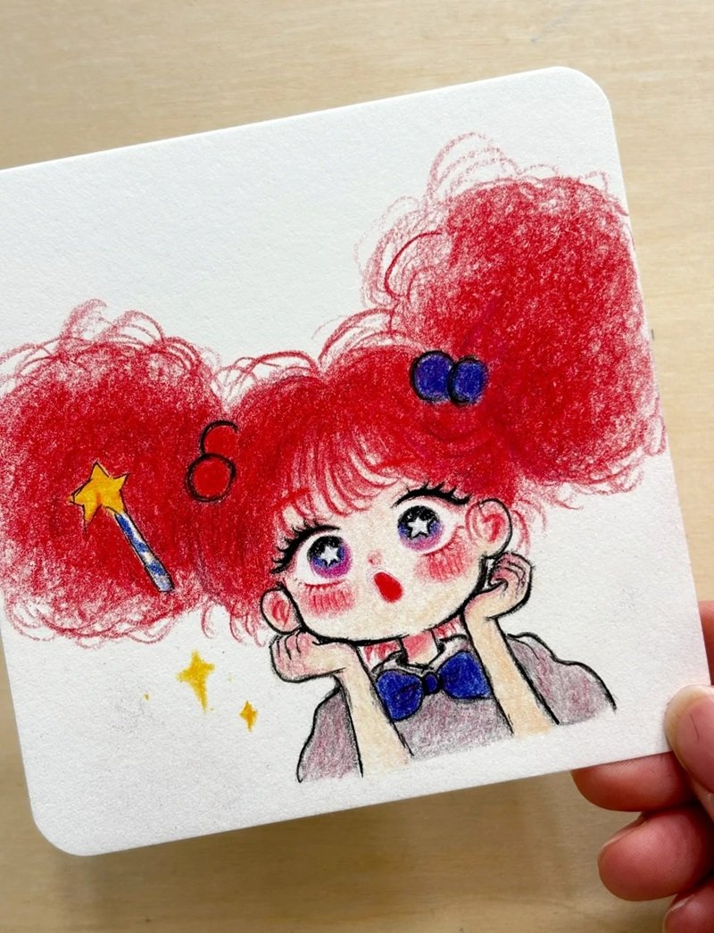 hình vẽ cute đáng yêu con gái 40