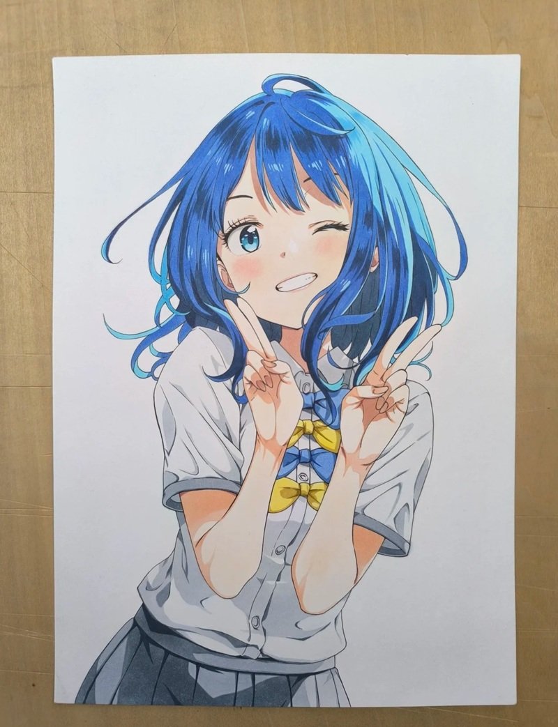 hình vẽ cute đáng yêu con gái 5