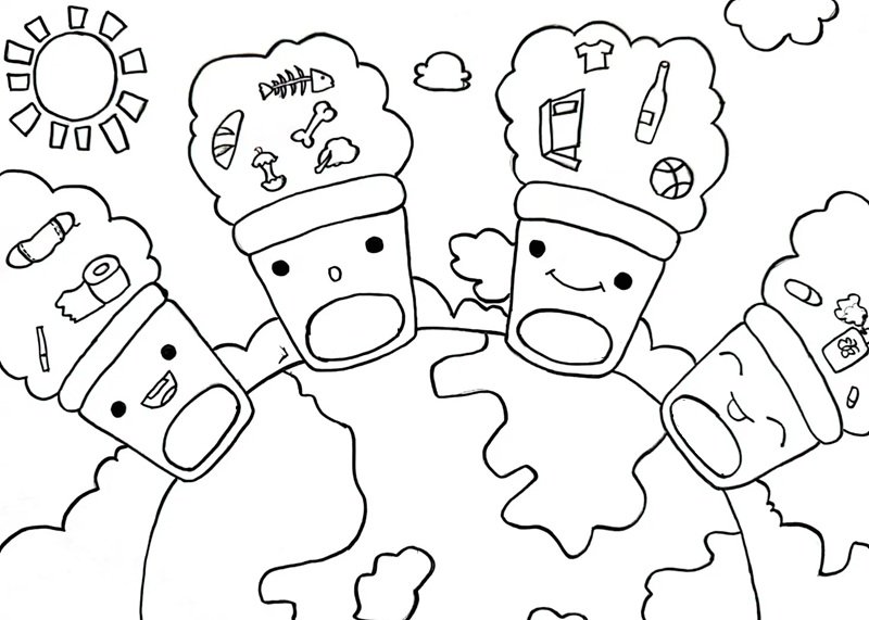 tranh tô màu bảo vệ môi trường 33