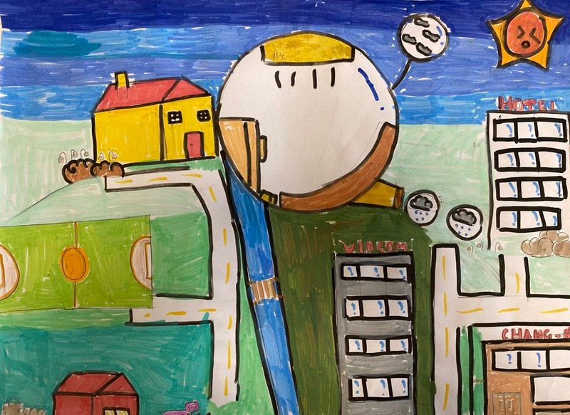 tranh vẽ chiếc ô tô mơ ước 21