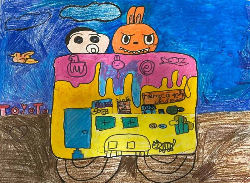 tranh vẽ chiếc ô tô mơ ước 26