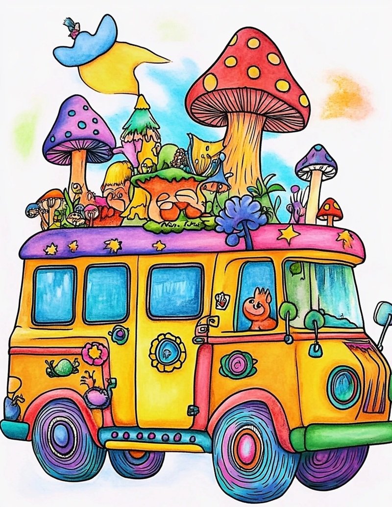 tranh vẽ chiếc ô tô mơ ước 32