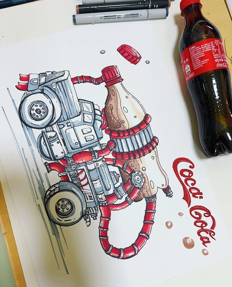 tranh vẽ chiếc ô tô mơ ước 33