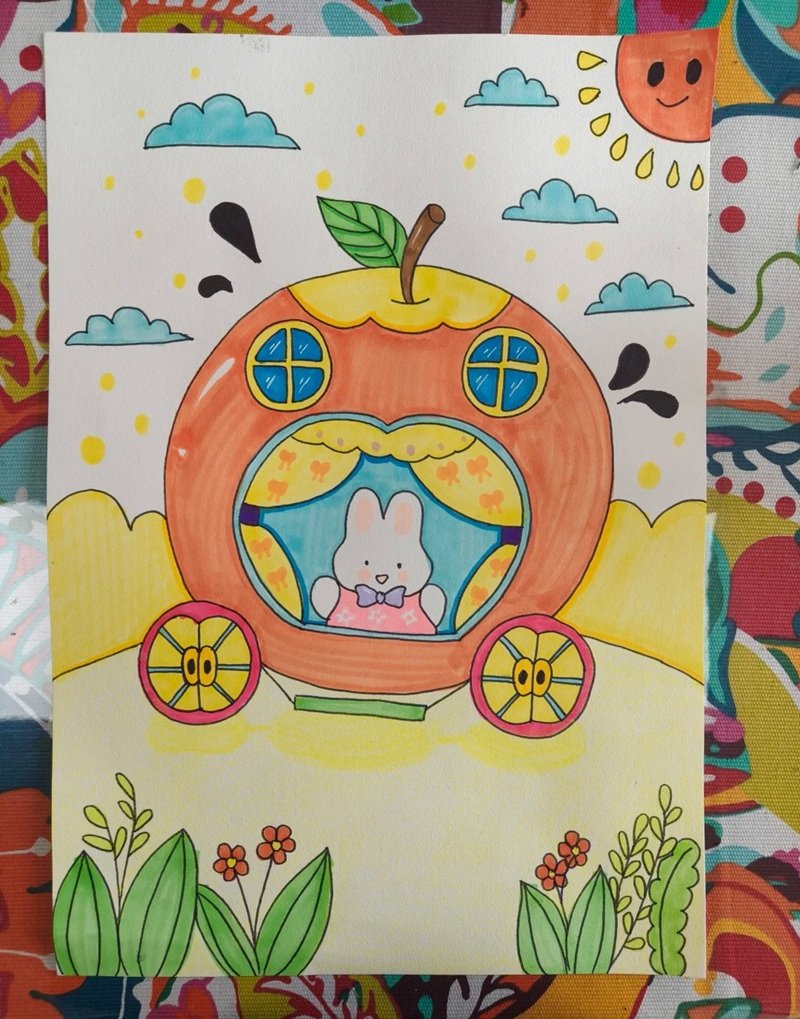 tranh vẽ chiếc ô tô mơ ước 35