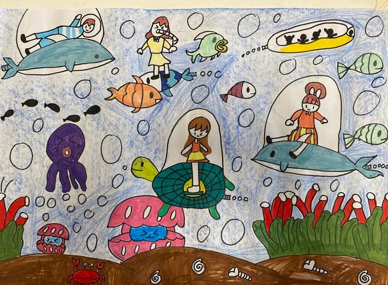 tranh vẽ chiếc ô tô mơ ước 8