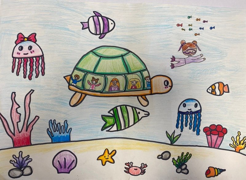 tranh vẽ chiếc ô tô mơ ước 9