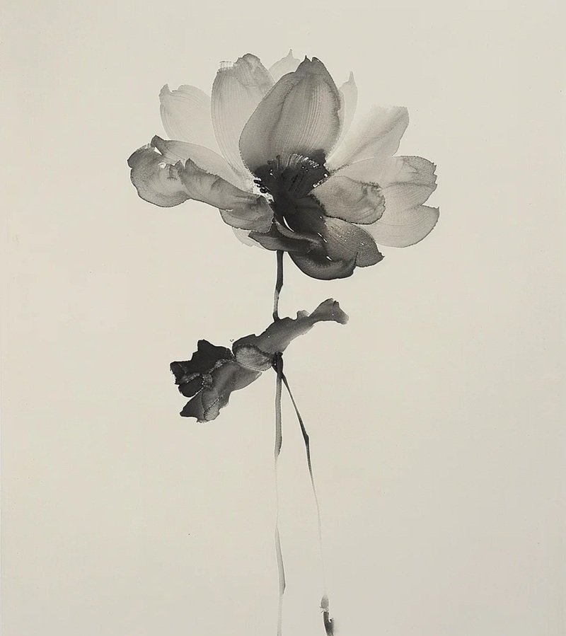 tranh vẽ hoa sen 1