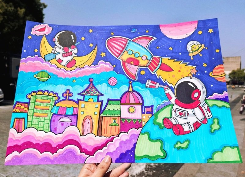 tranh vẽ ước mơ của em 10