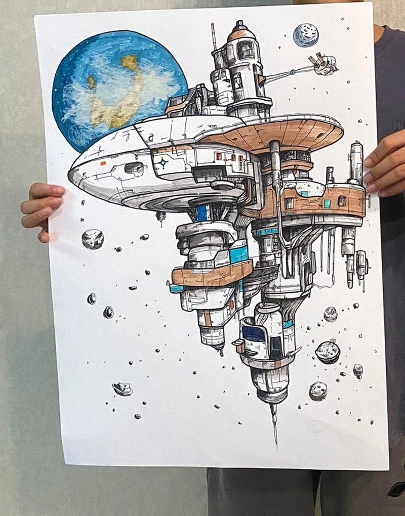 tranh vẽ ước mơ của em 13