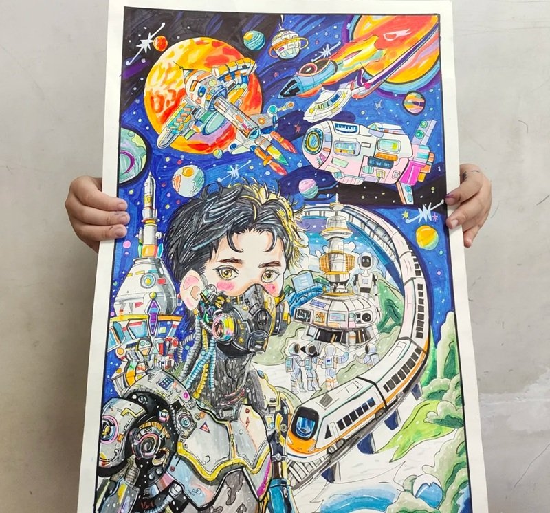 tranh vẽ ước mơ của em 14