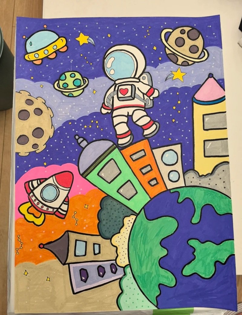 tranh vẽ ước mơ của em 17