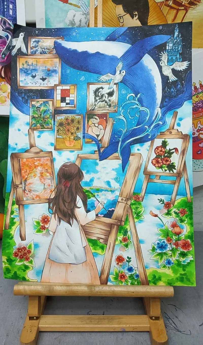 tranh vẽ ước mơ của em 24