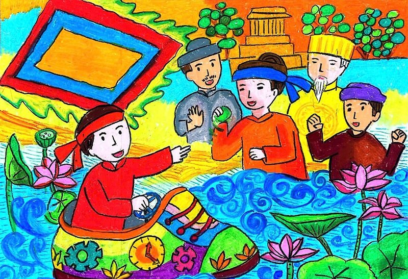 tranh vẽ ước mơ của em 3