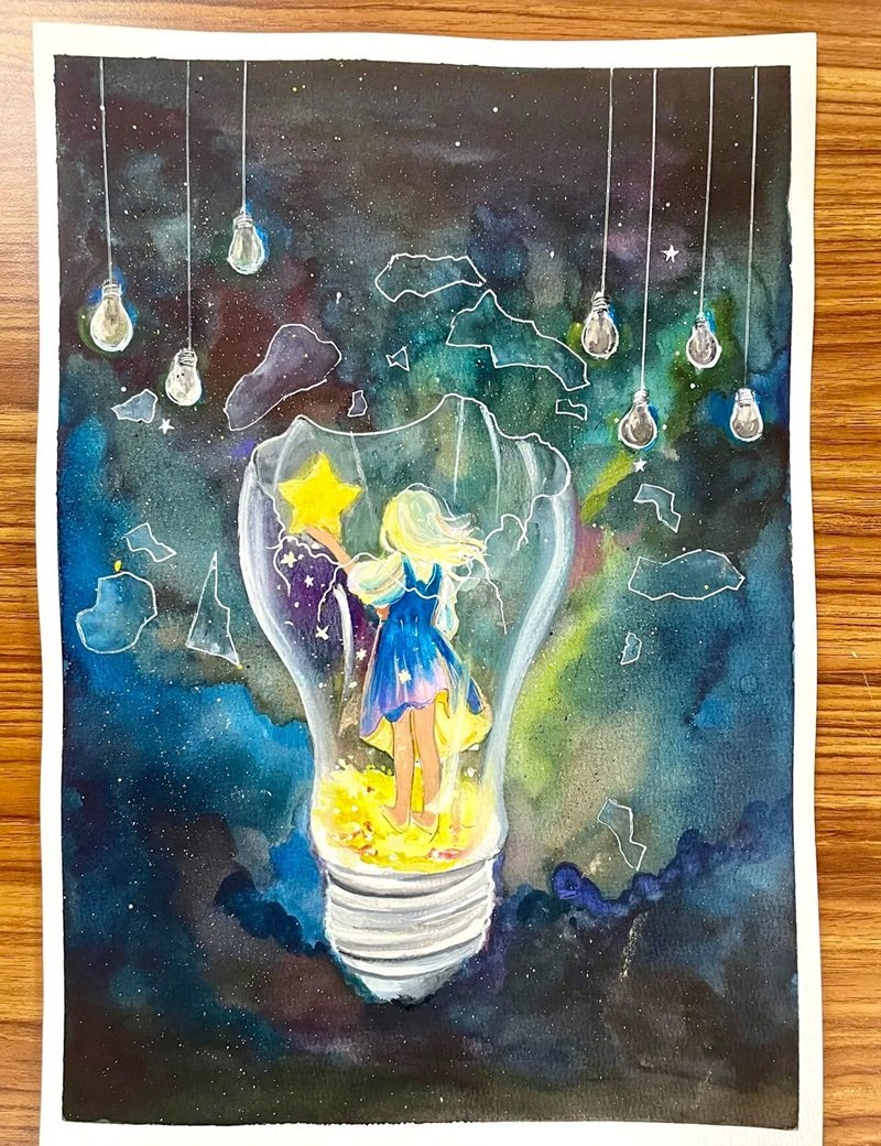 tranh vẽ ước mơ của em 30