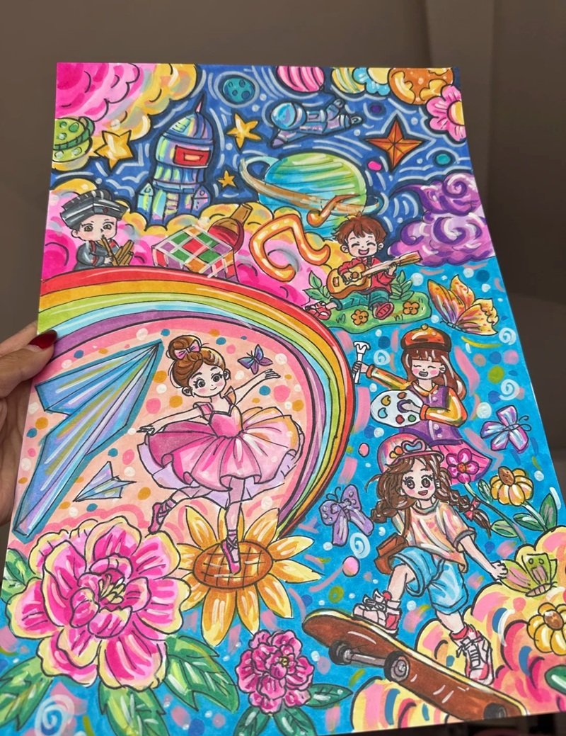 tranh vẽ ước mơ của em 33