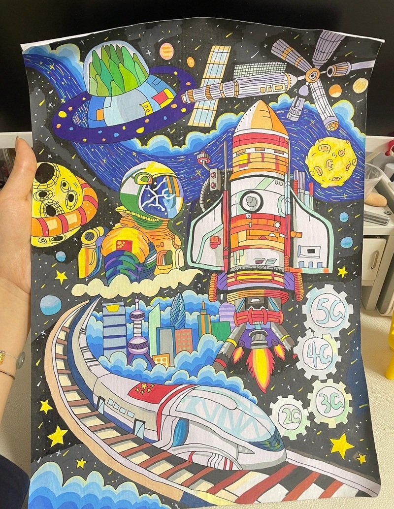 tranh vẽ ước mơ của em 34