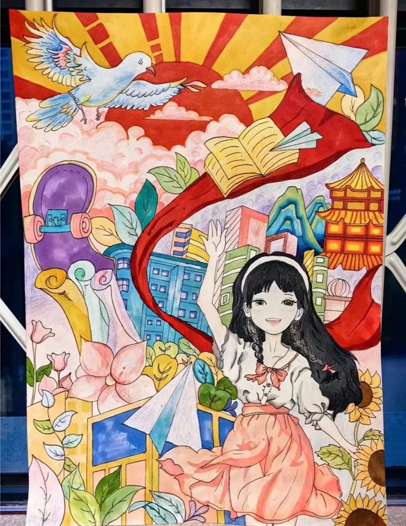 tranh vẽ ước mơ của em 37