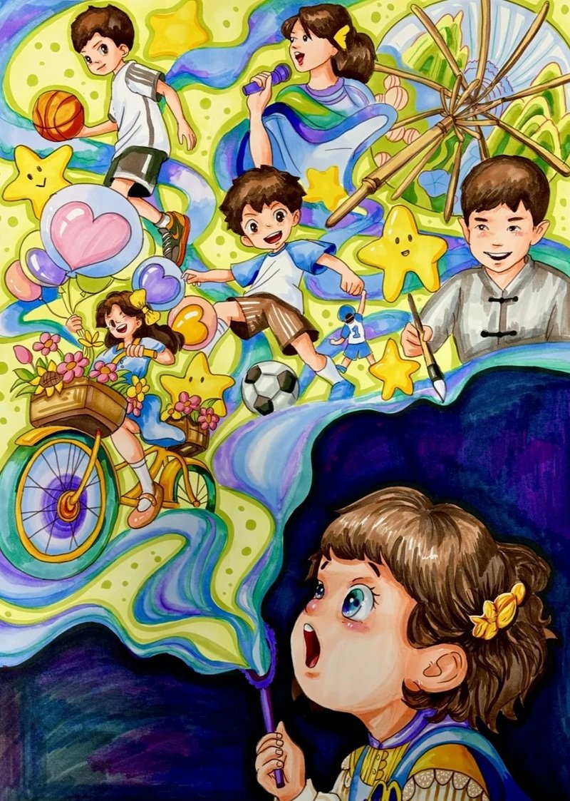 tranh vẽ ước mơ của em 39