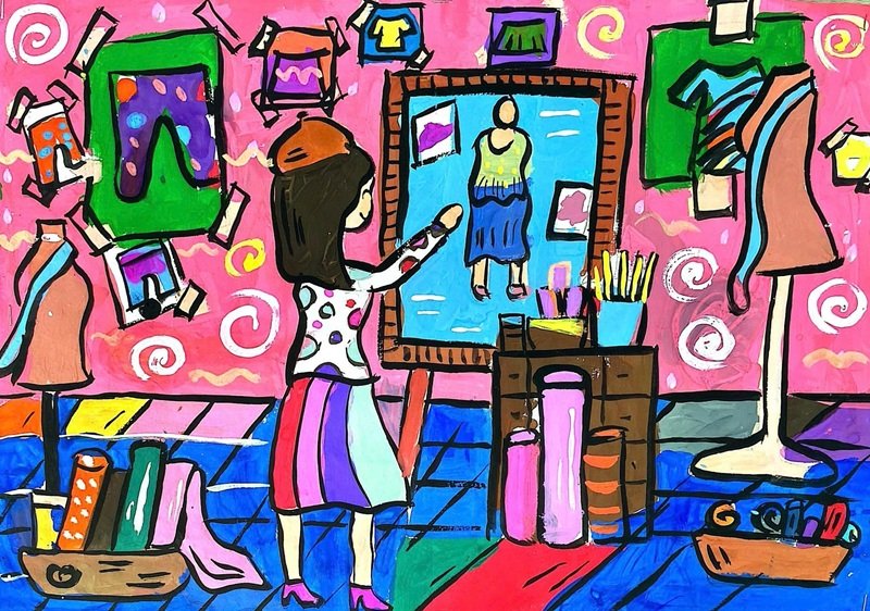 tranh vẽ ước mơ của em 4