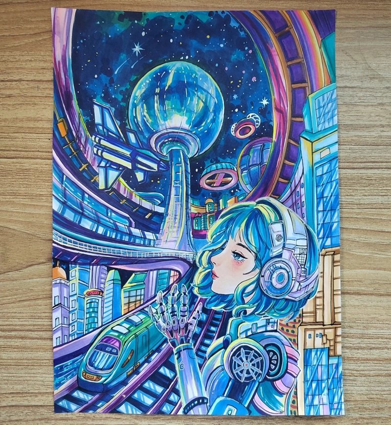 tranh vẽ ước mơ của em 9