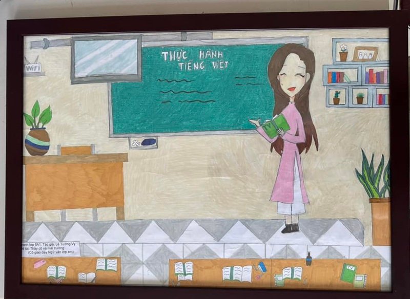 tranh vẽ về thầy cô 11