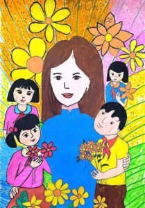 Xỉu up xỉu down” với 100+ tranh vẽ về thầy cô đẹp nhất 2026