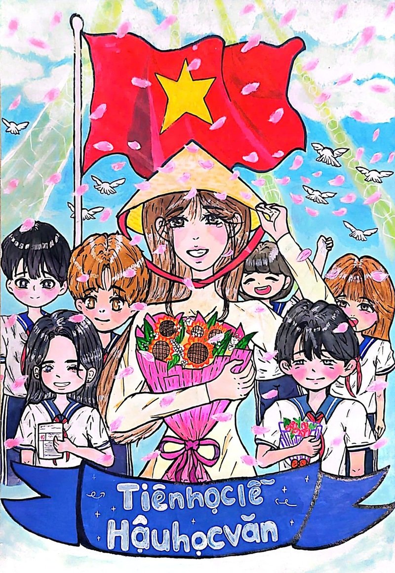 tranh vẽ về thầy cô 25