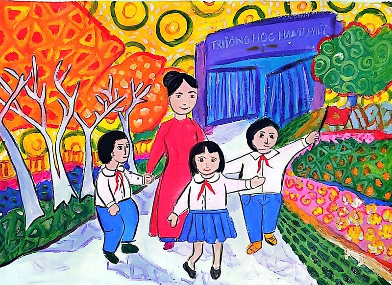 tranh vẽ về thầy cô 27