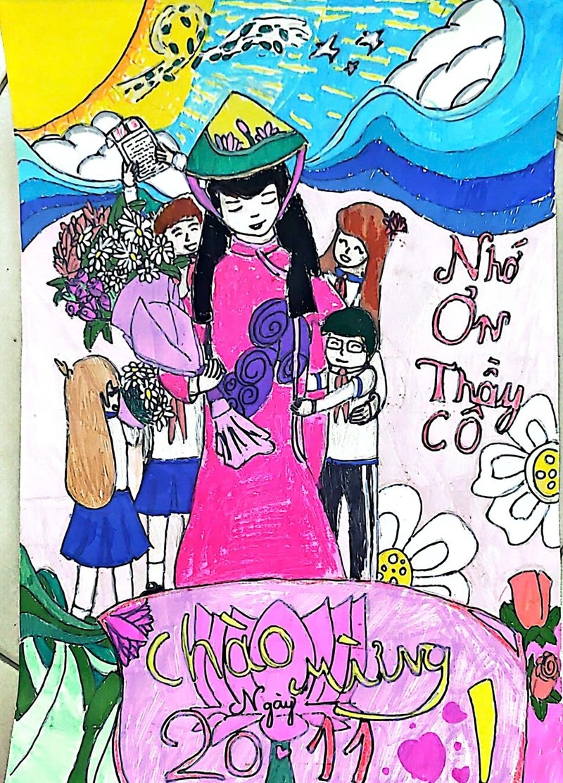 tranh vẽ về thầy cô 28