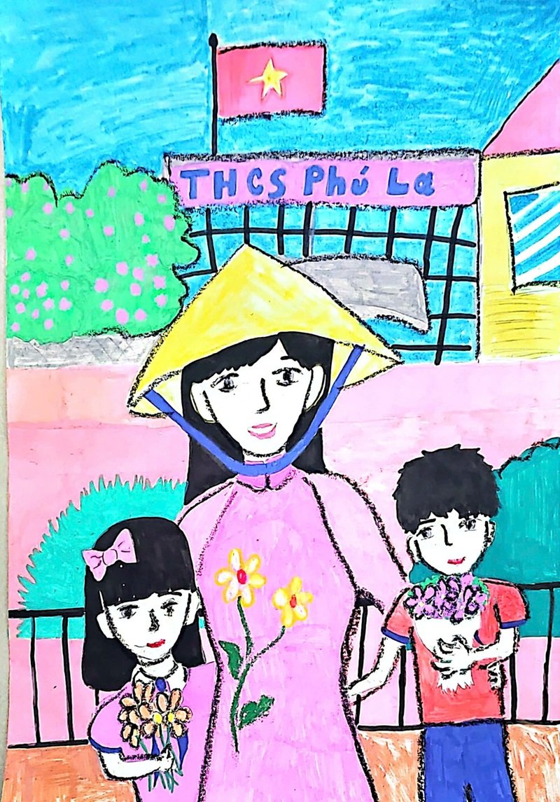 tranh vẽ về thầy cô 31