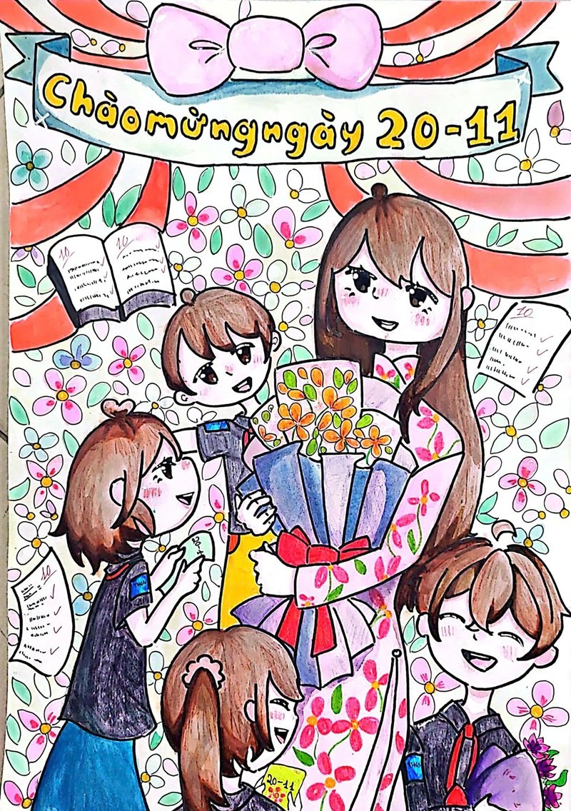 tranh vẽ về thầy cô 32