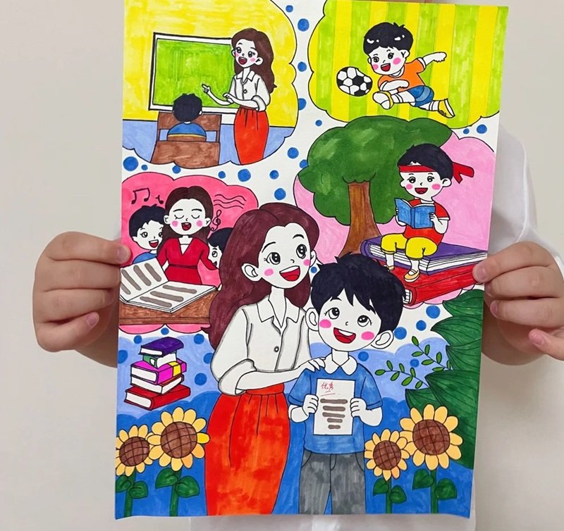 tranh vẽ về thầy cô 38