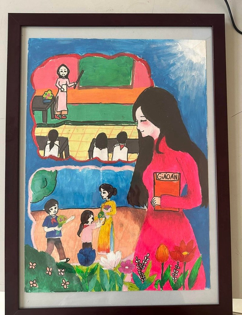 tranh vẽ về thầy cô 4