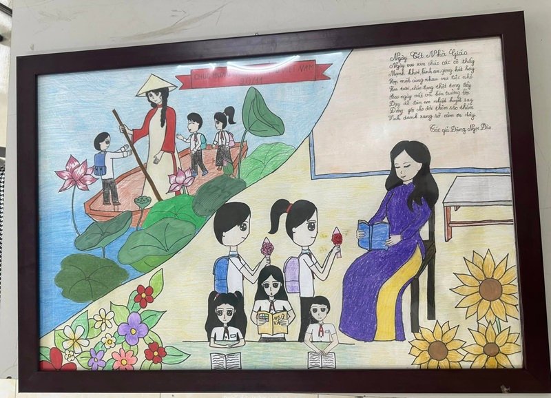 tranh vẽ về thầy cô 6