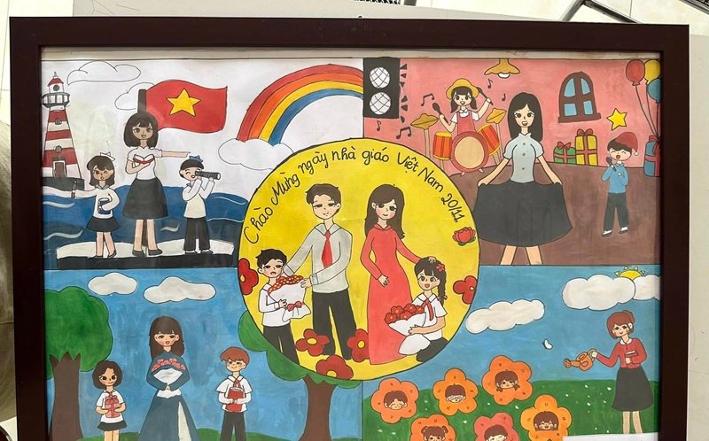 tranh vẽ về thầy cô 8