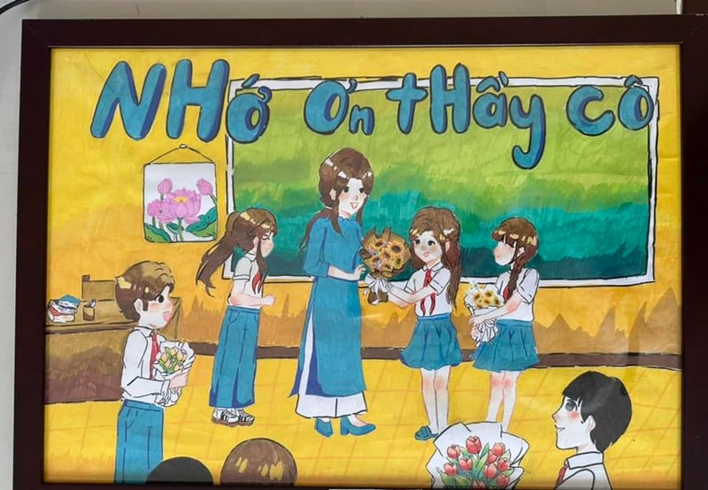tranh vẽ về thầy cô 9
