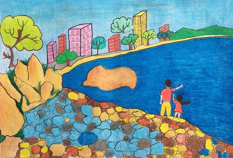 vẽ cảnh đẹp quê hương 1