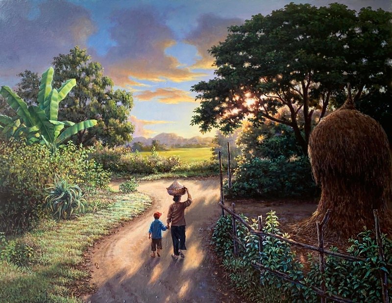 vẽ cảnh đẹp quê hương 10