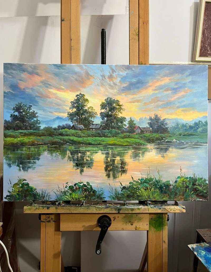 vẽ cảnh đẹp quê hương 12