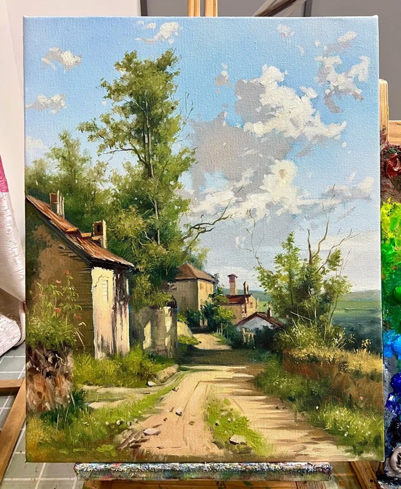 vẽ cảnh đẹp quê hương 17